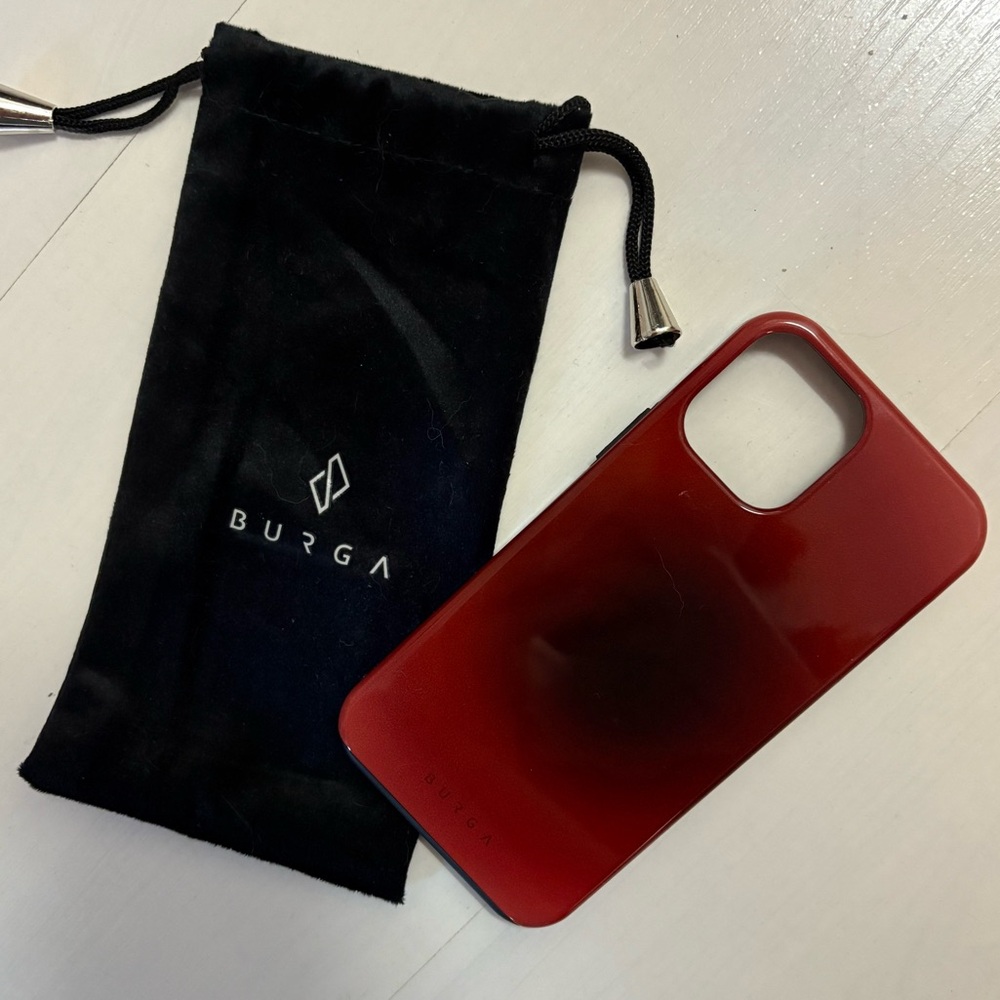 Burga No Talking Red Aura iPhone 12 Tough Case
